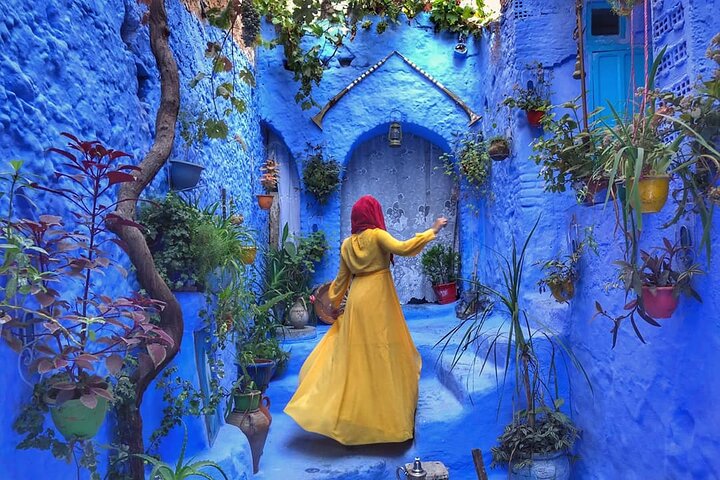 Calles azules de Chefchaouen, la Perla Azul de Marruecos.